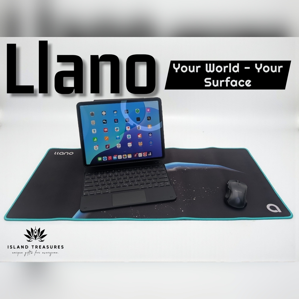 New Llano Space Horizon Colorful Oversized Mouse Pad 31x14" Gamers/Creatives
